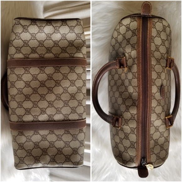 Gucci Vintage Supreme Coated Canvas Boston Bag - Picture 6 of 14